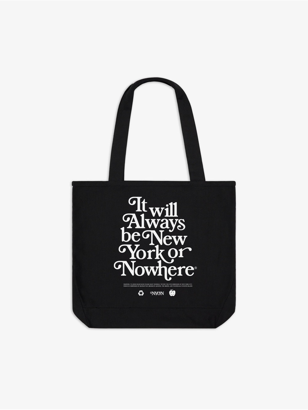 It will always be New York or nowhere tote - navy blue